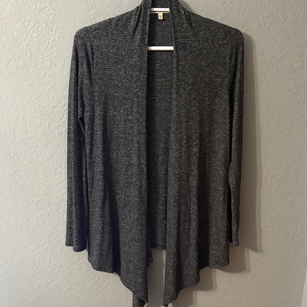 Express Charcoal Gray Open Front Cardigan